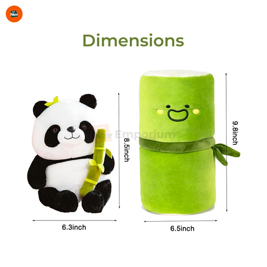 Gifting panda stuffed animal