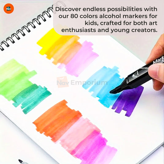 Markers in Portable Storage Case