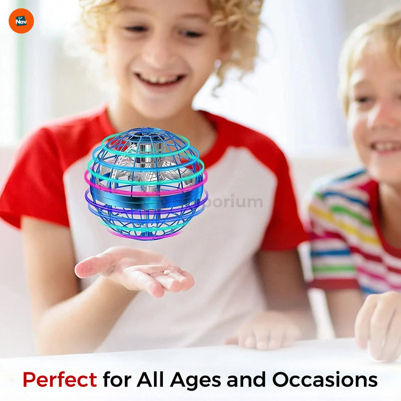 Kids Playing with Flying Orb Toy