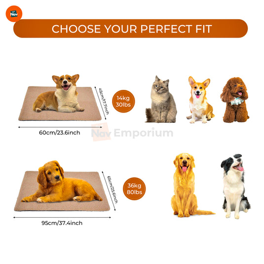 Portable pet warming pad