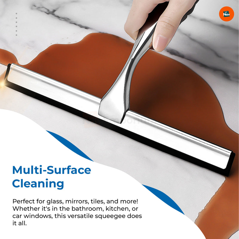 Pure Glass Squeegee on shower door