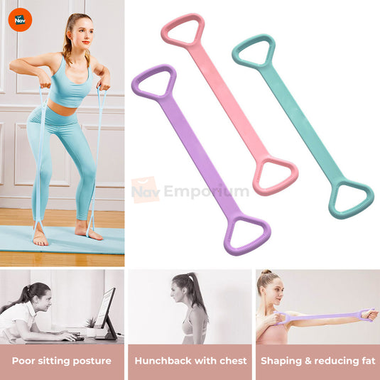 Durable figure 8 exercise band
