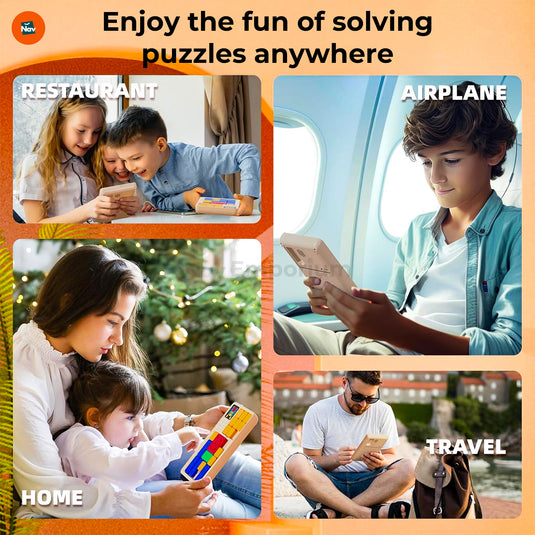 Family enjoying SmartSlide Puzzle Adventure together