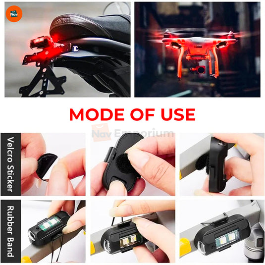 Durable ABS bike light