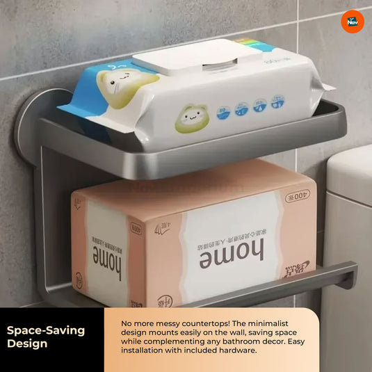 Natural Bamboo Bathroom Tissue Holder