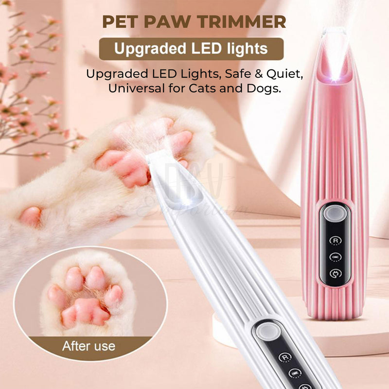 Cordless cat paw trimmer