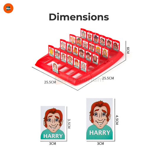 Guess Who? game board ready