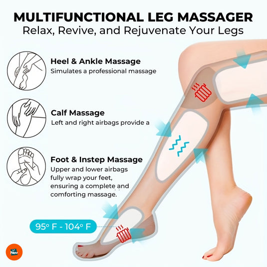 Leg massager for muscle recovery