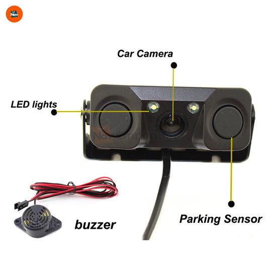 Waterproof reverse camera close-up