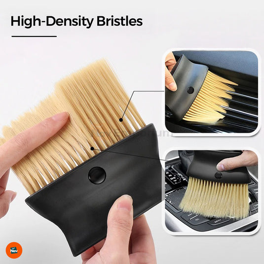 Ergonomic car cleaning brush