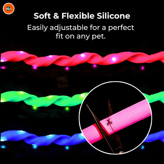 Durable illuminated dog collar