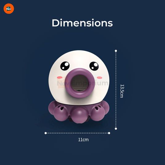 Spinning octopus bath toy