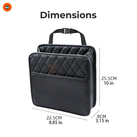 PU leather car organizer