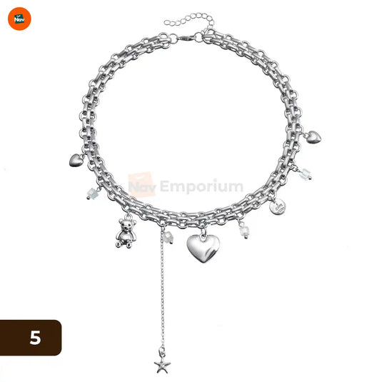 Tarnish-resistant silver necklace