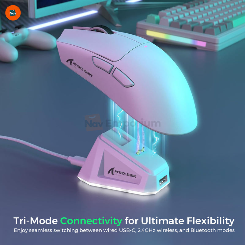 X11 Gaming Mouse with RGB Charging Dock