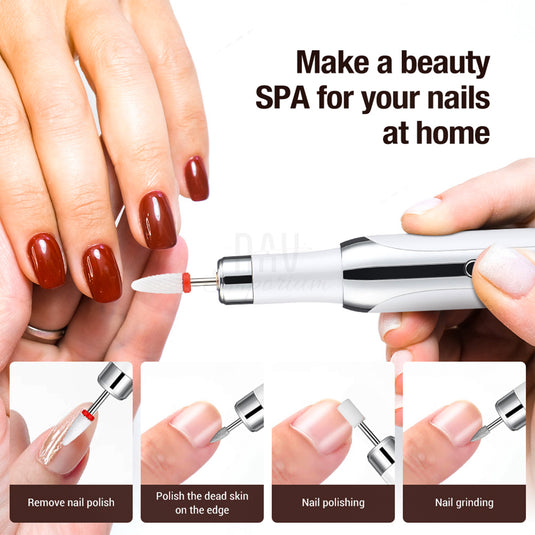 Electric nail file for gel polish
