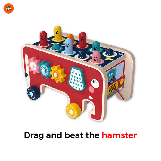 Parent and Child Exploring Educational Toy