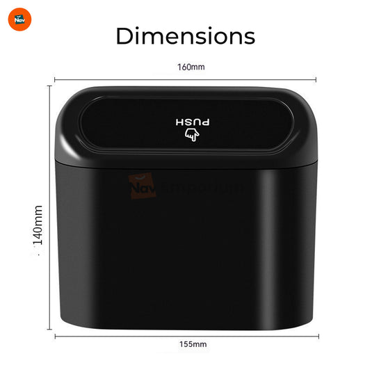 Leak-proof vehicle garbage bin