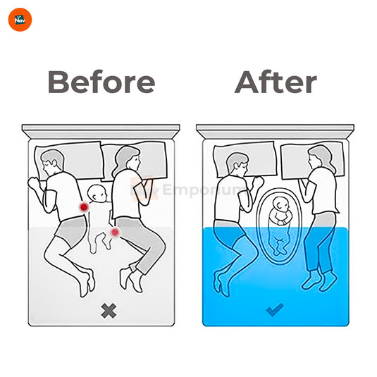 Infant sleeping in BionicCot Lounge -3