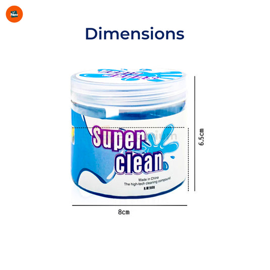 Gel cleaning car dashboard