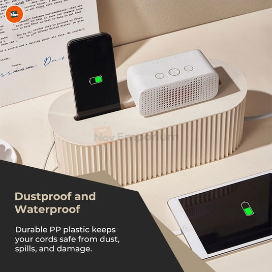 Stylish cord organizer for desks