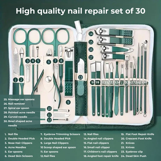 All-in-one manicure pedicure kit