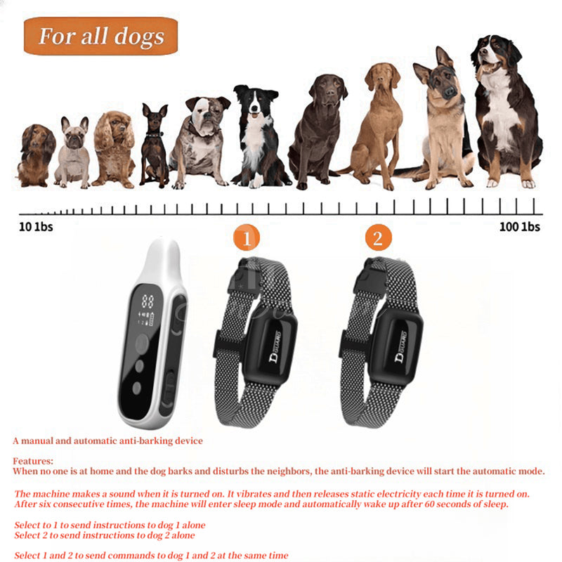 Long-range dog obedience collar