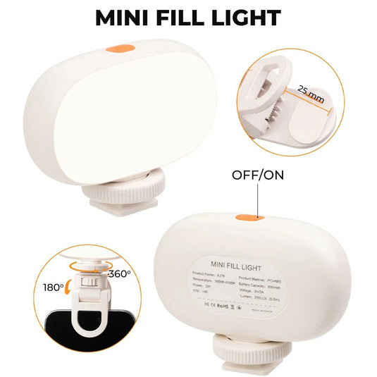 Travel photography LED light