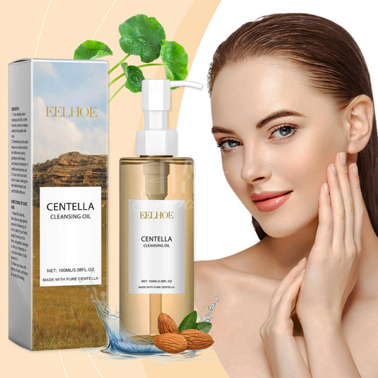 Removing waterproof makeup with cleansing oil