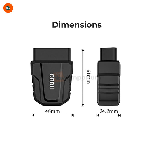 AutoScan V011 OBD2 scanner back view