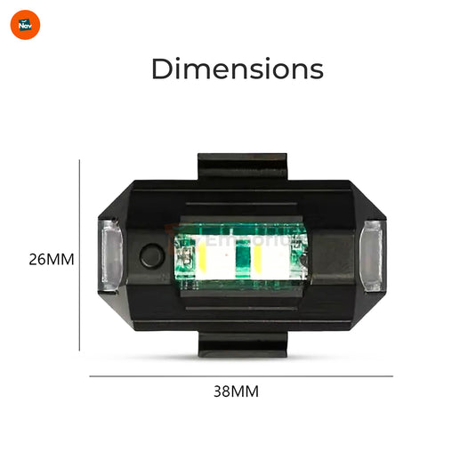 Compact bike safety light