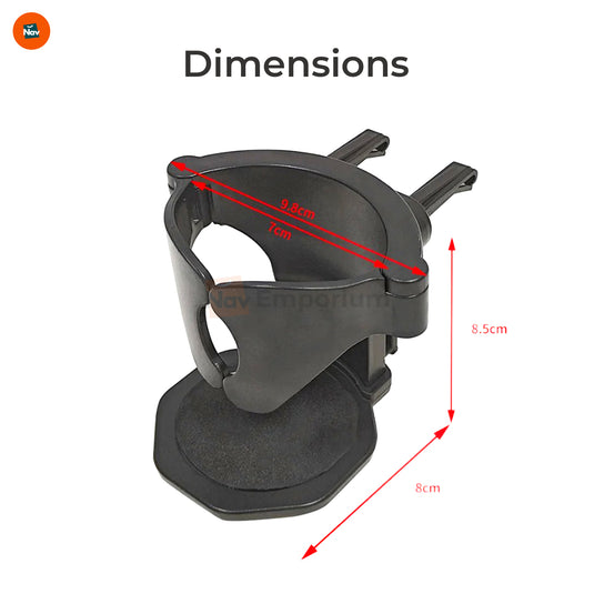 Secure air vent drink holder