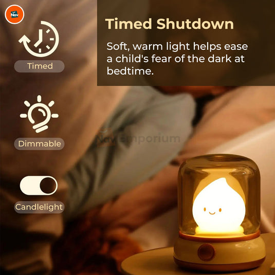 Compact bedroom lamp