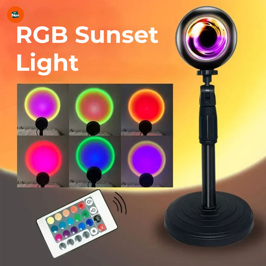 Modern decorative sunset lamp