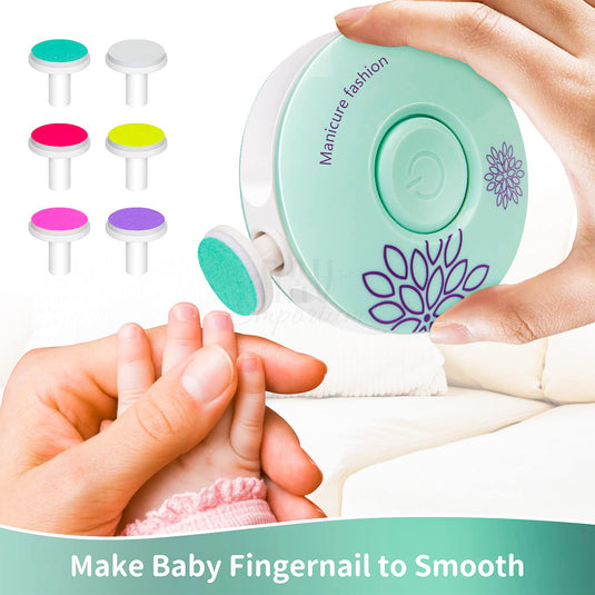 Whisper-quiet baby nail trimmer