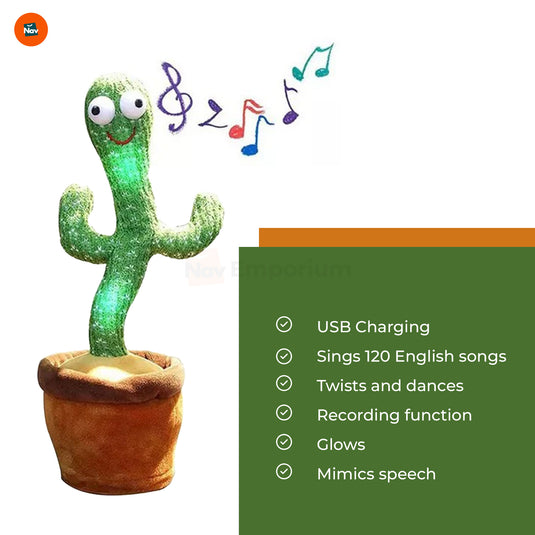 Musical Dancing Cactus with Lights