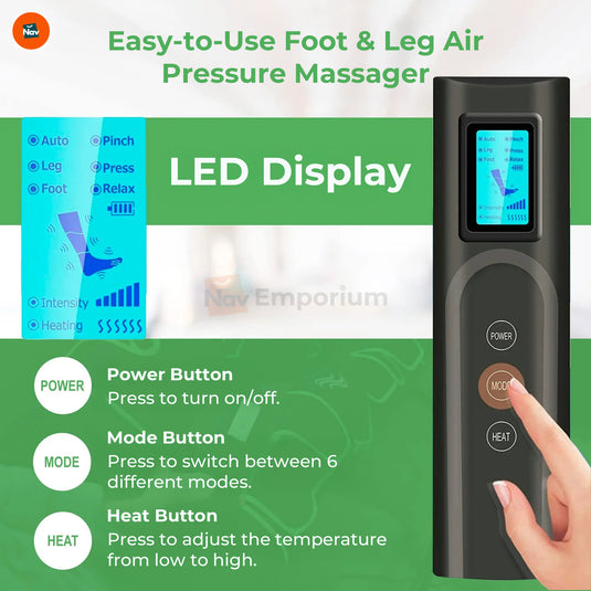 Full leg air compression massager