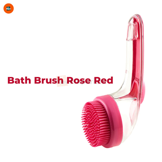 Soft bristle dog bath brush