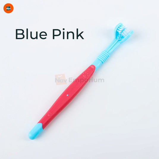 Soft bristle pet toothbrush