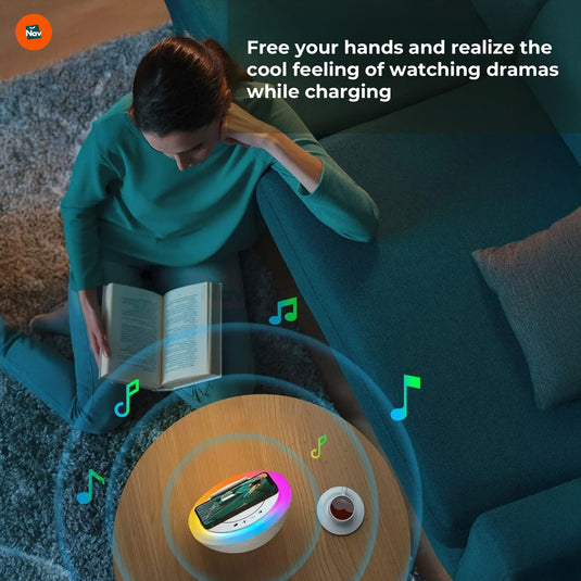 Charge Glow speaker in home setting