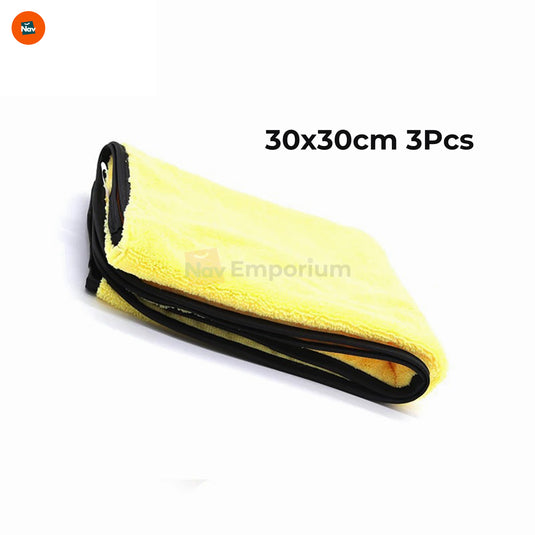 Soft microfiber towel for car detailing