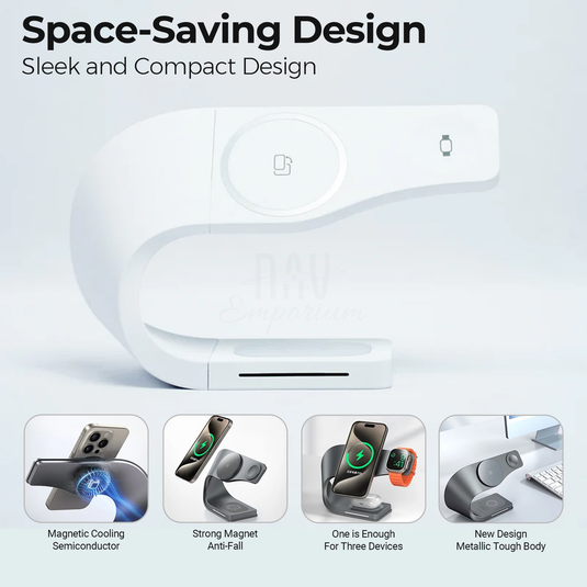 4-in-1 Magnetic Wireless Charger - Fast, Versatile Charging Solution