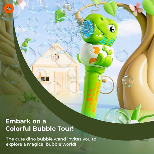 Dino Blast LED Bubble Gun packaging box.