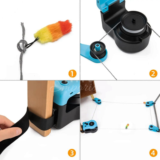 Stimulating cat hunting instincts toy