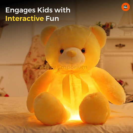 Interactive light-up bear for kids -13