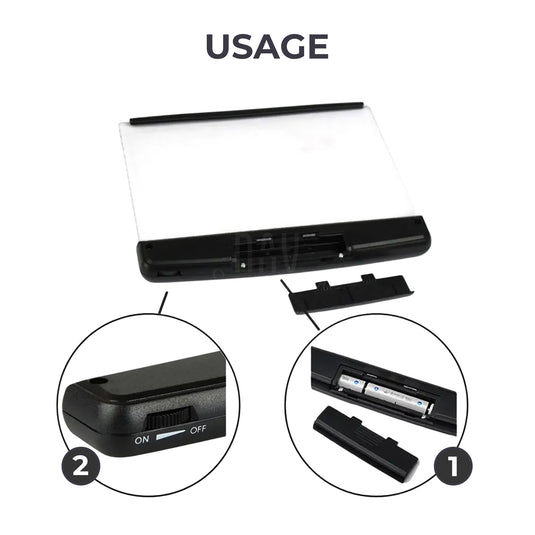 Lightweight portable reading lamp