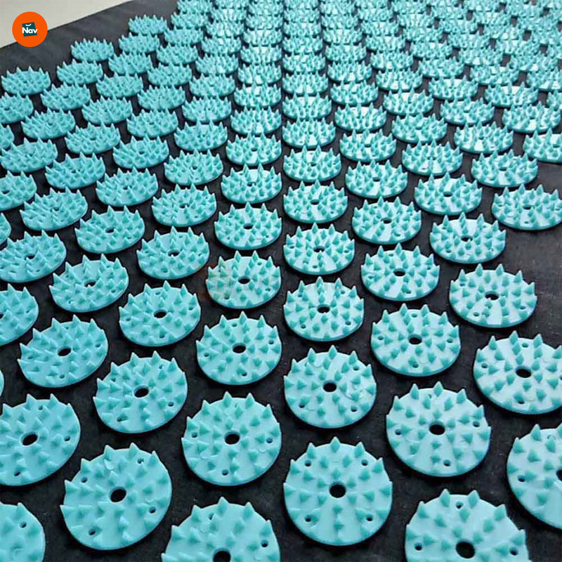 Compact acupressure mat for back pain