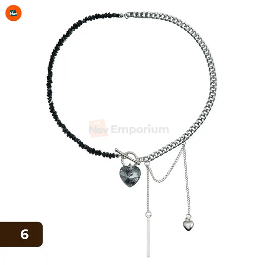 Elegant heart pendant necklace