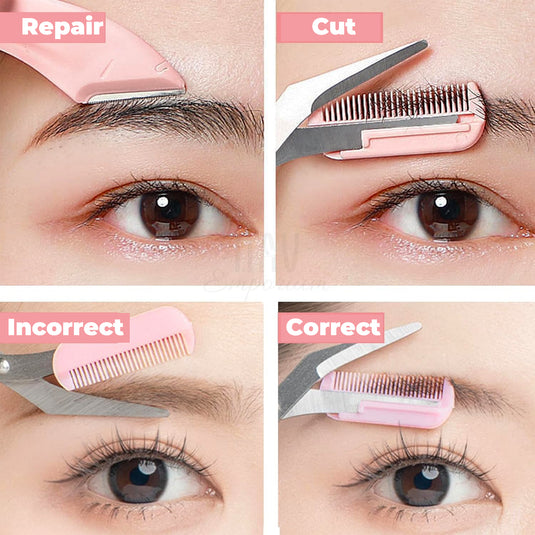 Eyebrow trimming scissors