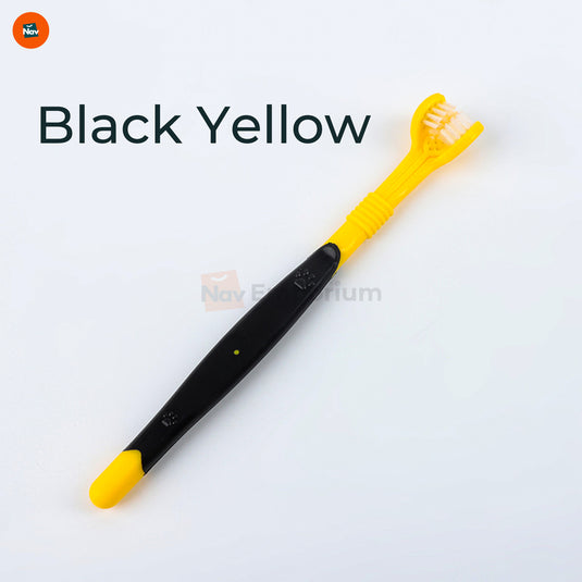 Plaque removal pet brush